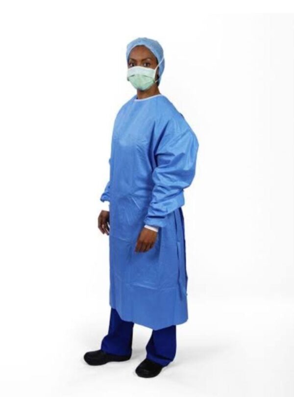 Reinforced surgical gown